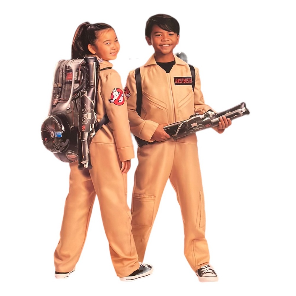 Ghostbusters Costume: no packaging. worn once. Excellent used condition.